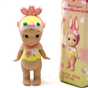 New Unbranded Kewpie/Angel Mini Figure in Cherry Peacock Costume, Open Blind Bx